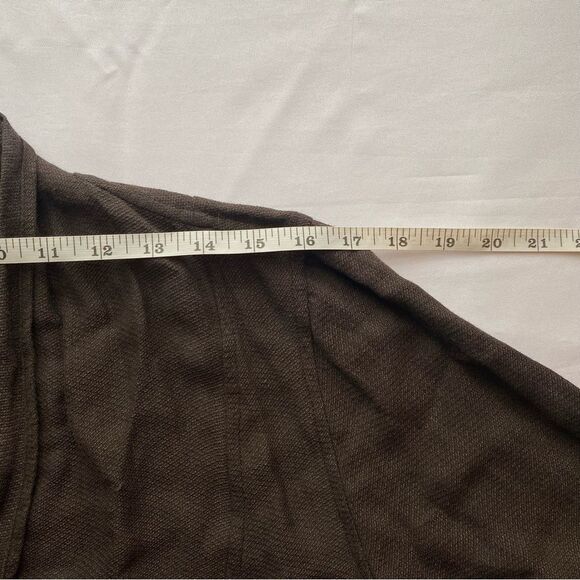Eileen Fisher Chocolate Linen Blend Cardigan Size Medium - Picture 11 of 13